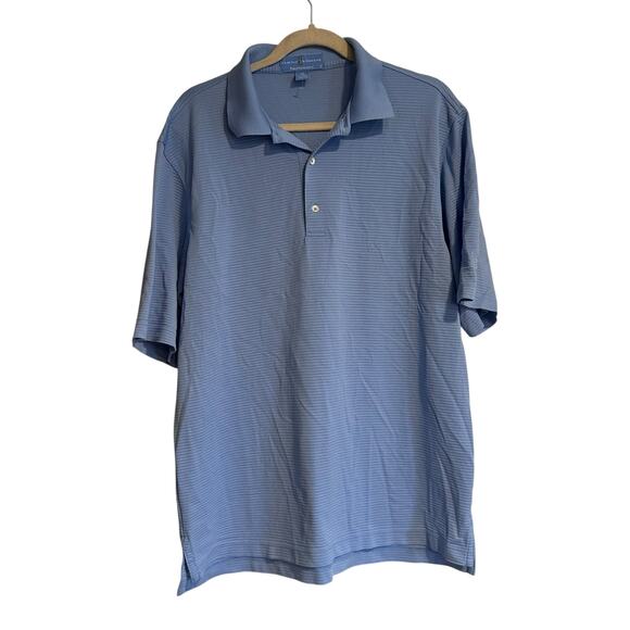 Fairway & Greene Other - Vintage Fairway Green Purformance Blue Polo Shirt Men Sz Large Sterling Vineyard